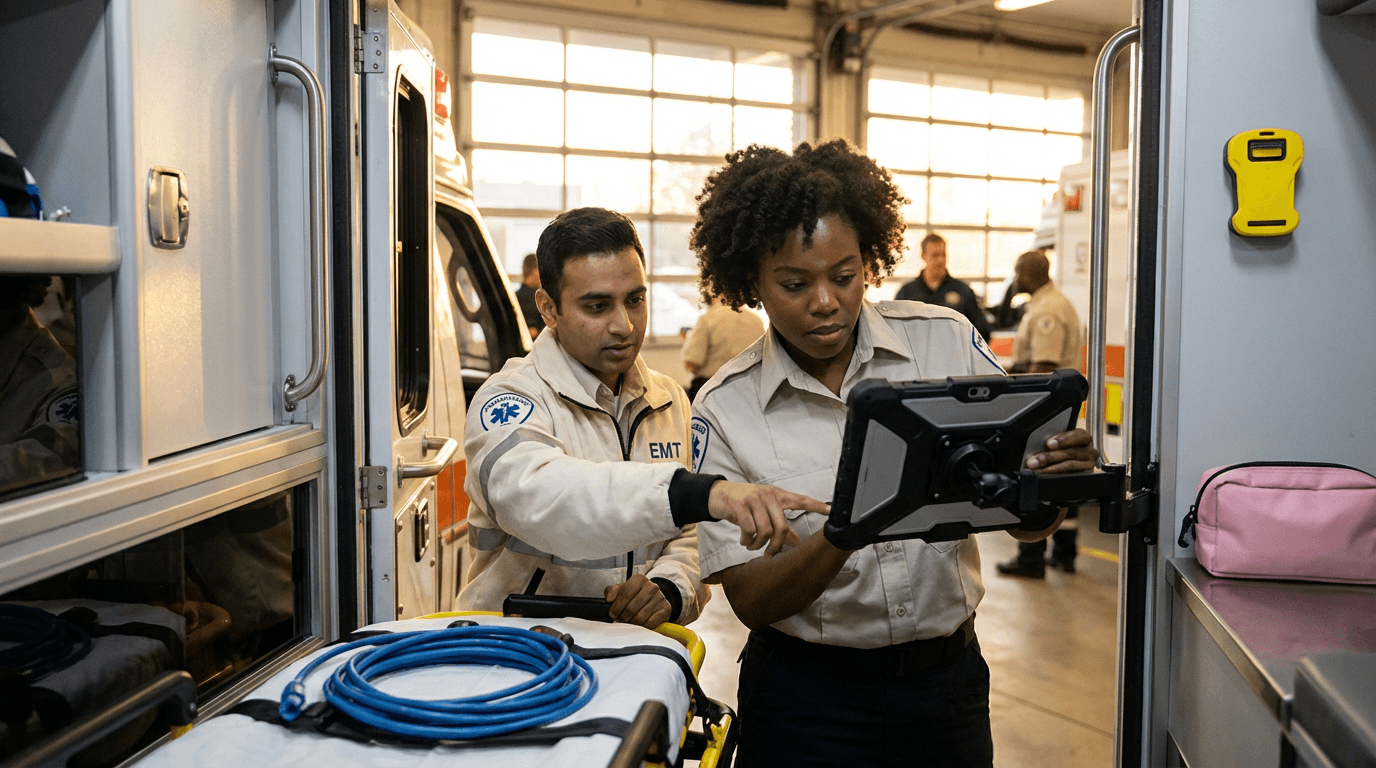 Školení řidiče sanitky