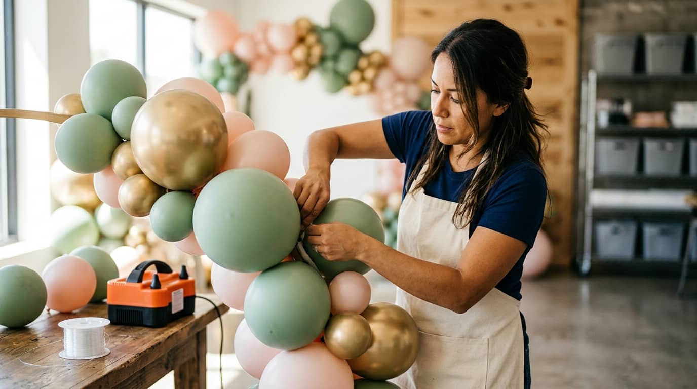 Curso de decoración con globos