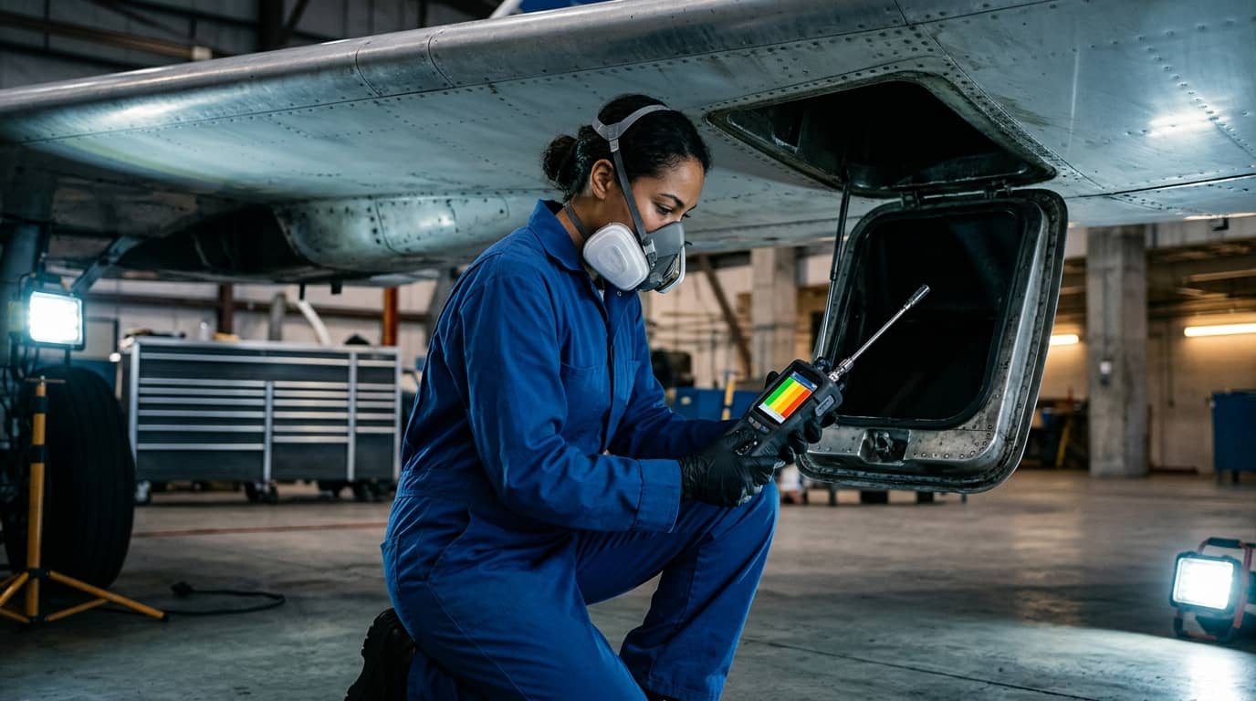 Curso de seguridad en tanques de combustible de aeronaves