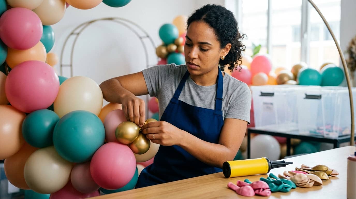 Curso de decoración con globos