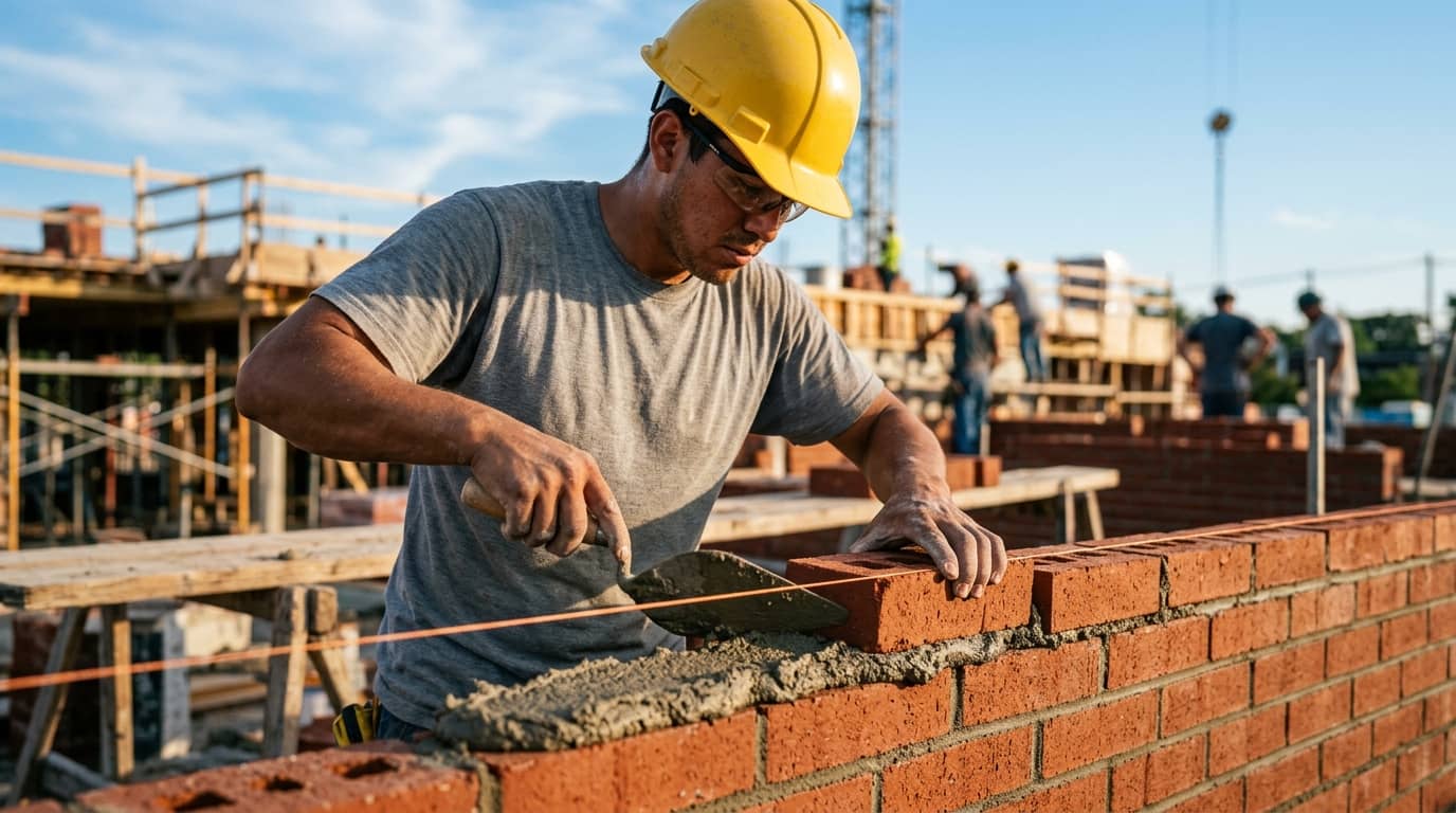 Curso de albañilería en ladrillo