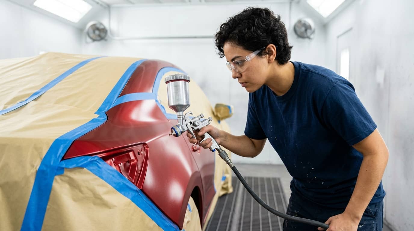 Curso de retoques de pintura de automoción