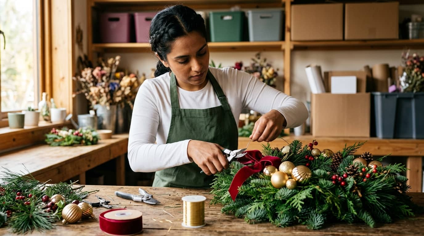 Curso de decoración navideña