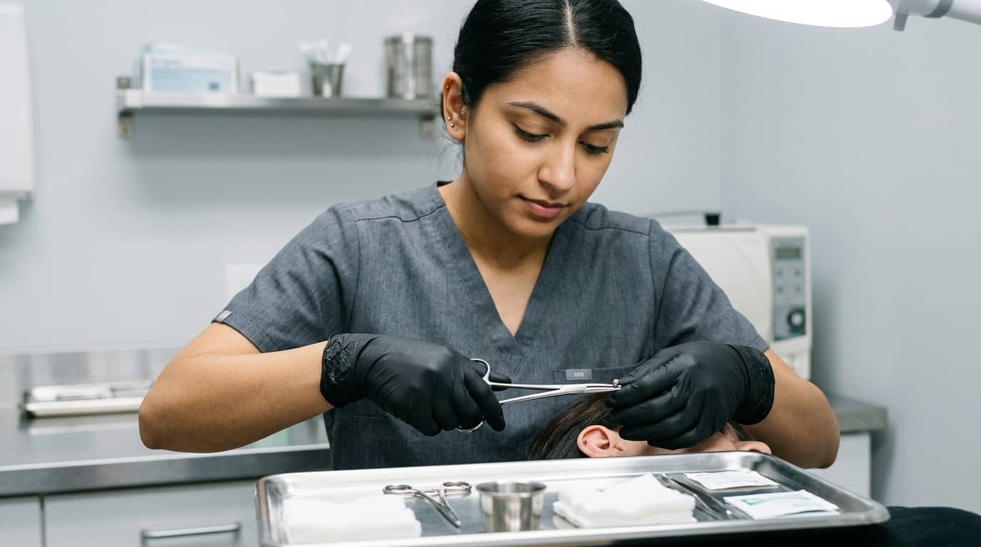 Ear Lobe Piercing Course