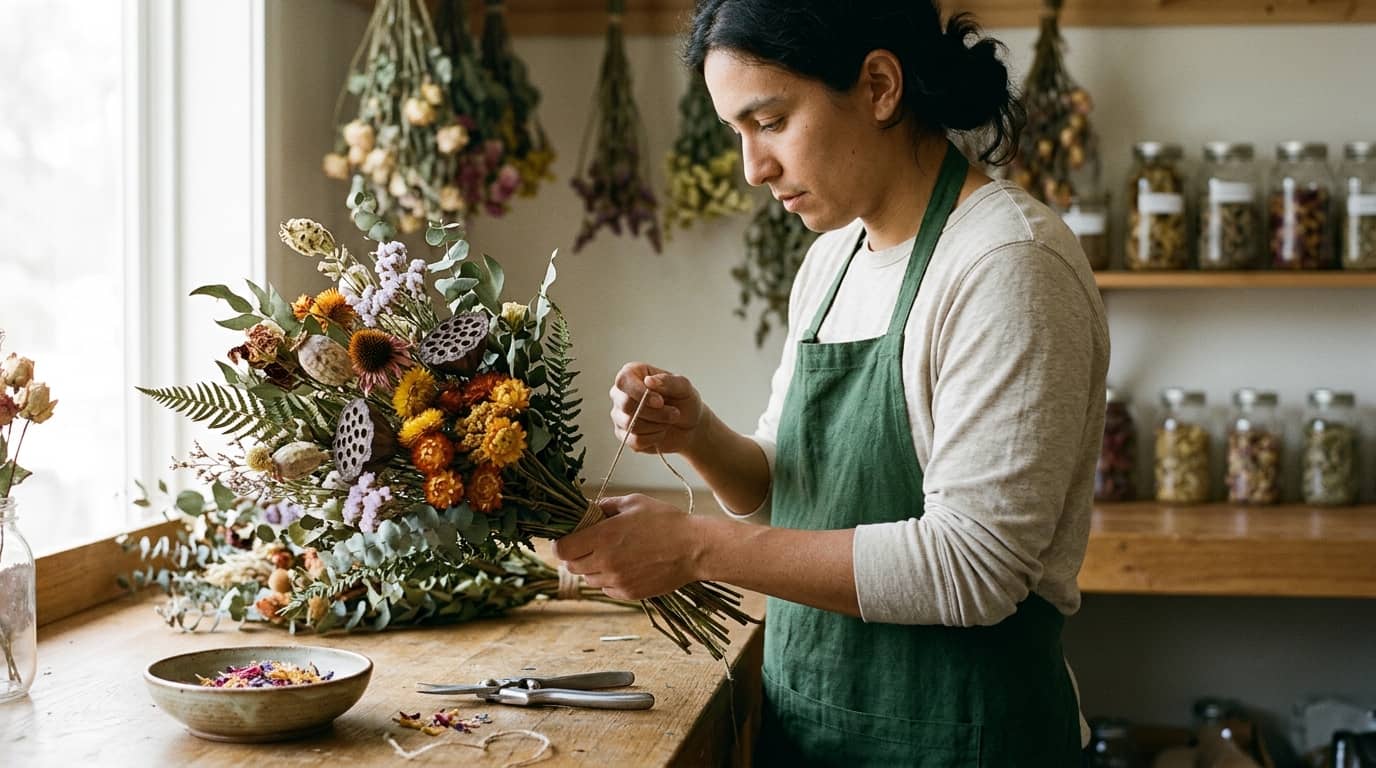 Curso de Flores Secas