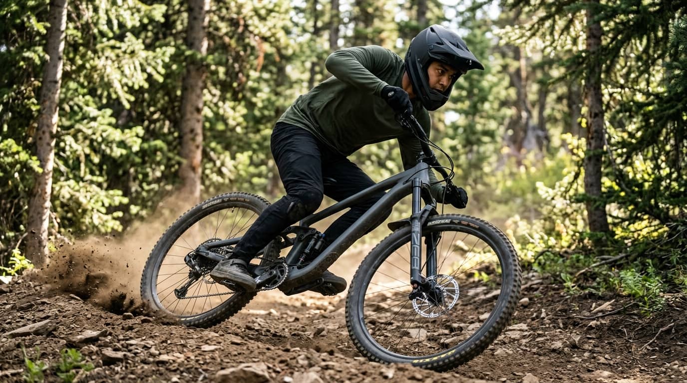 Downhill mountain biking course