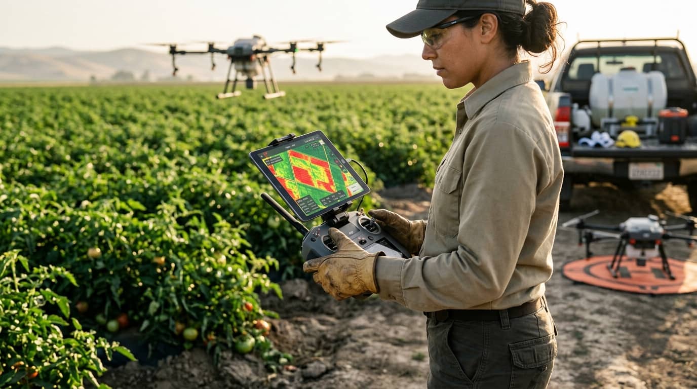 Curso de operación de drones agrícolas