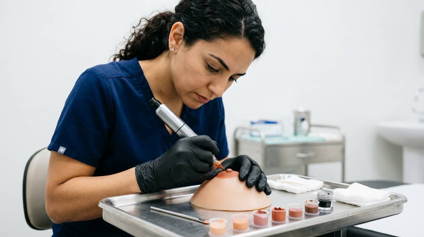 Curso de micropigmentación areolar 3D