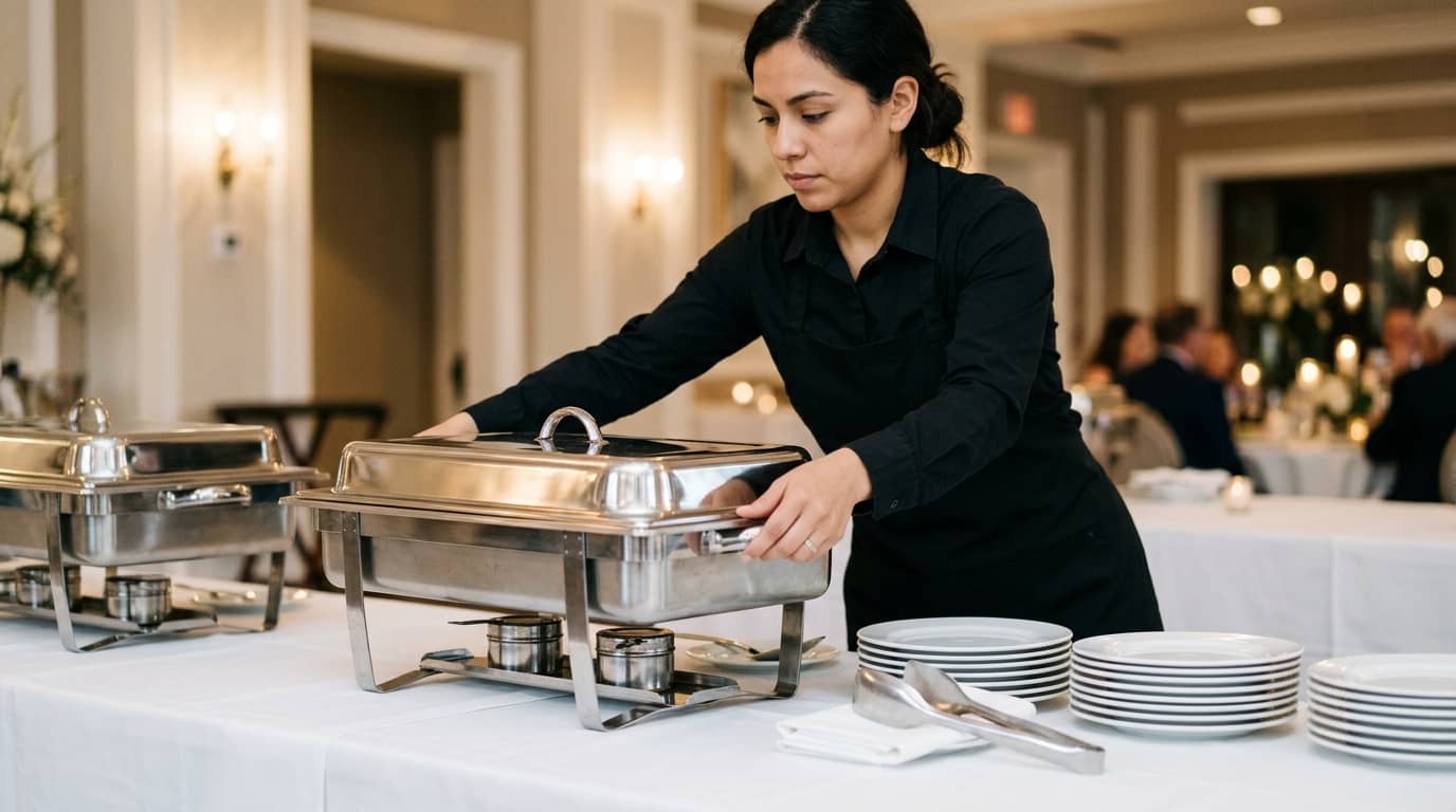 Curso de montaje de mesas para buffet y coffee break