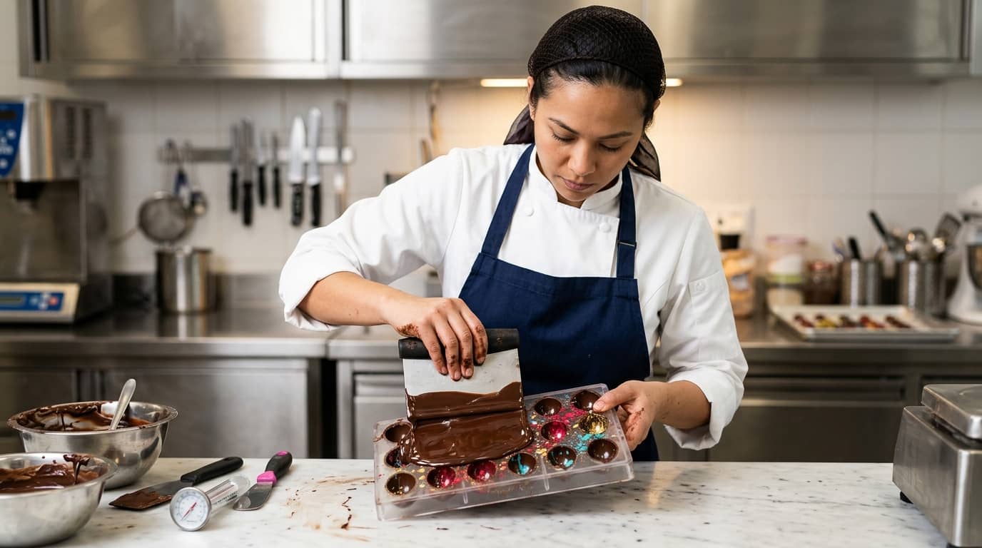 Curso de bombones de chocolate