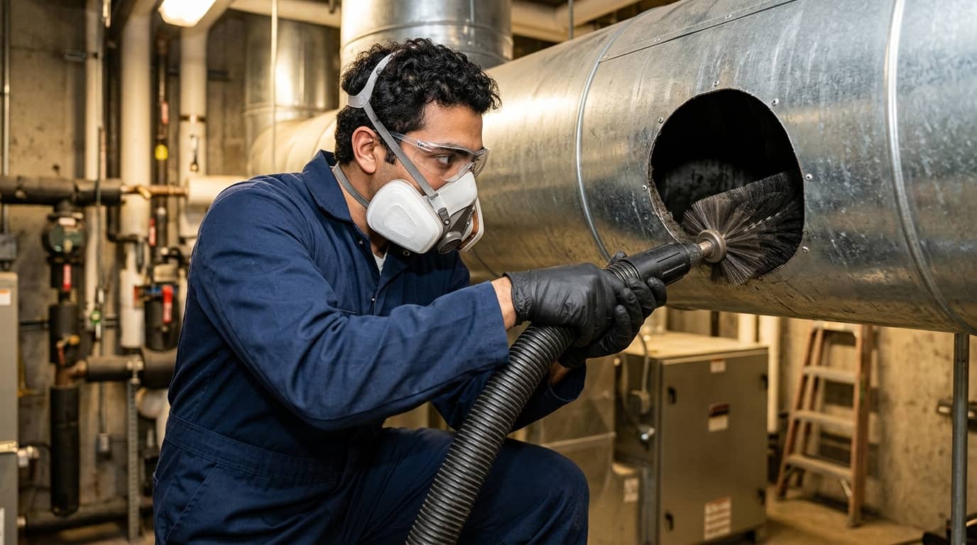 Curso de limpieza de conductos de ventilación (HVAC)