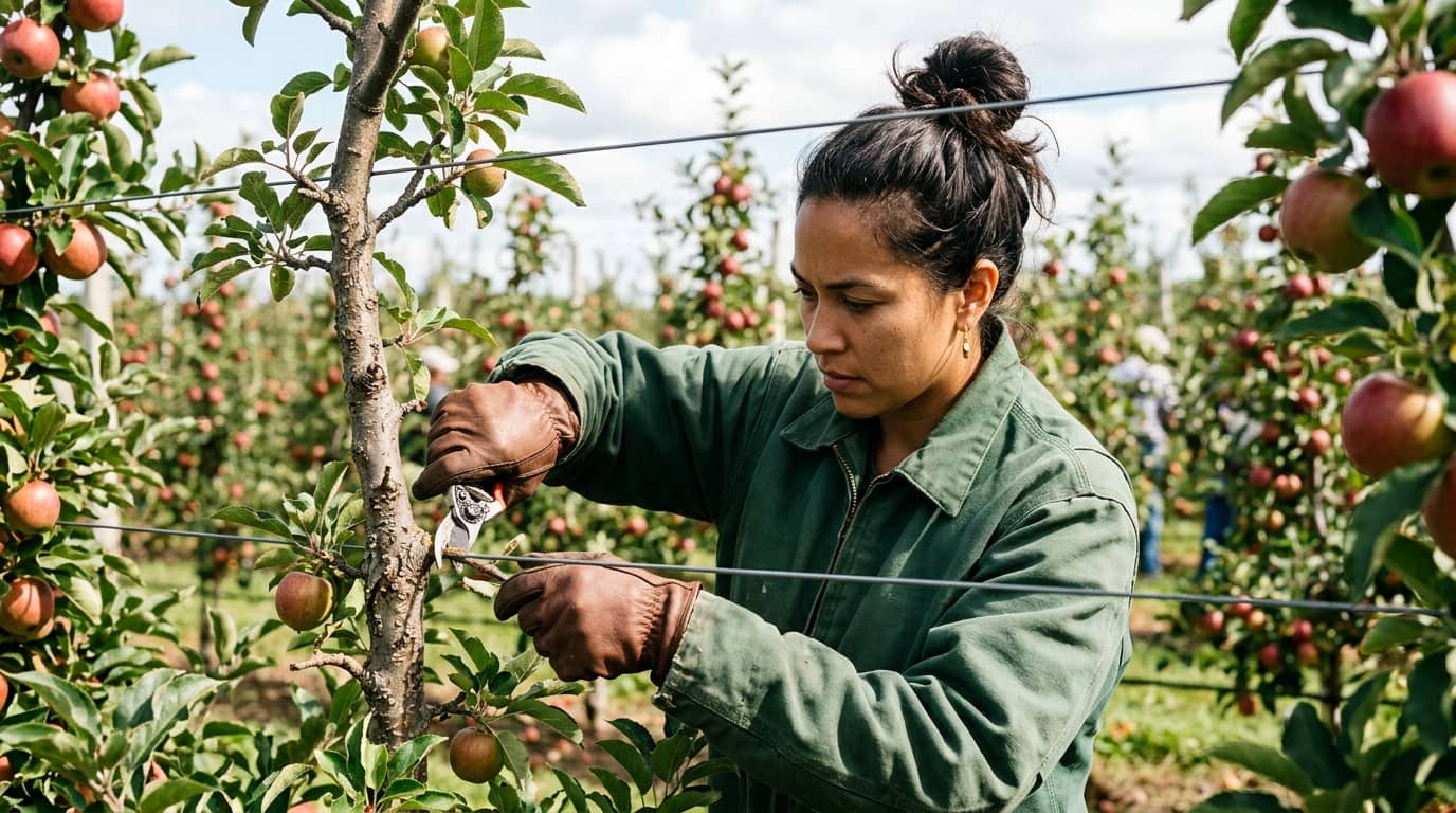 Apple tree training