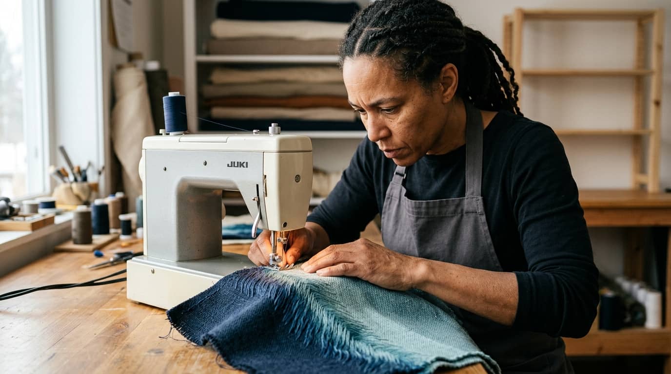 Blurred Sewing Training
