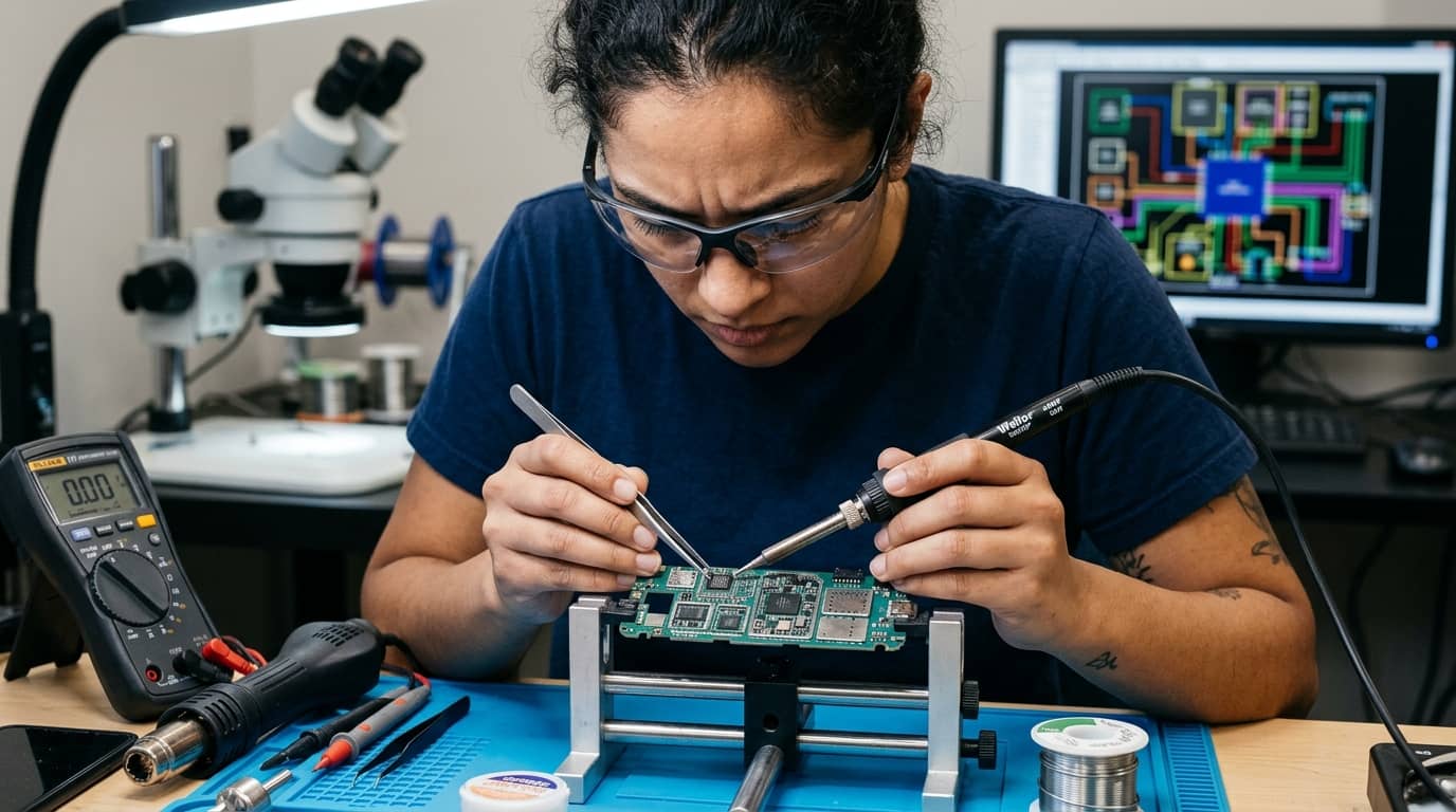 Curso de reparación de móviles a nivel de placa