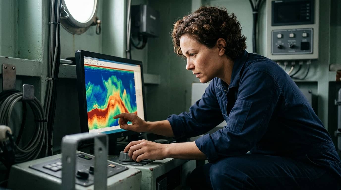 Echo sounder (sonar) training
