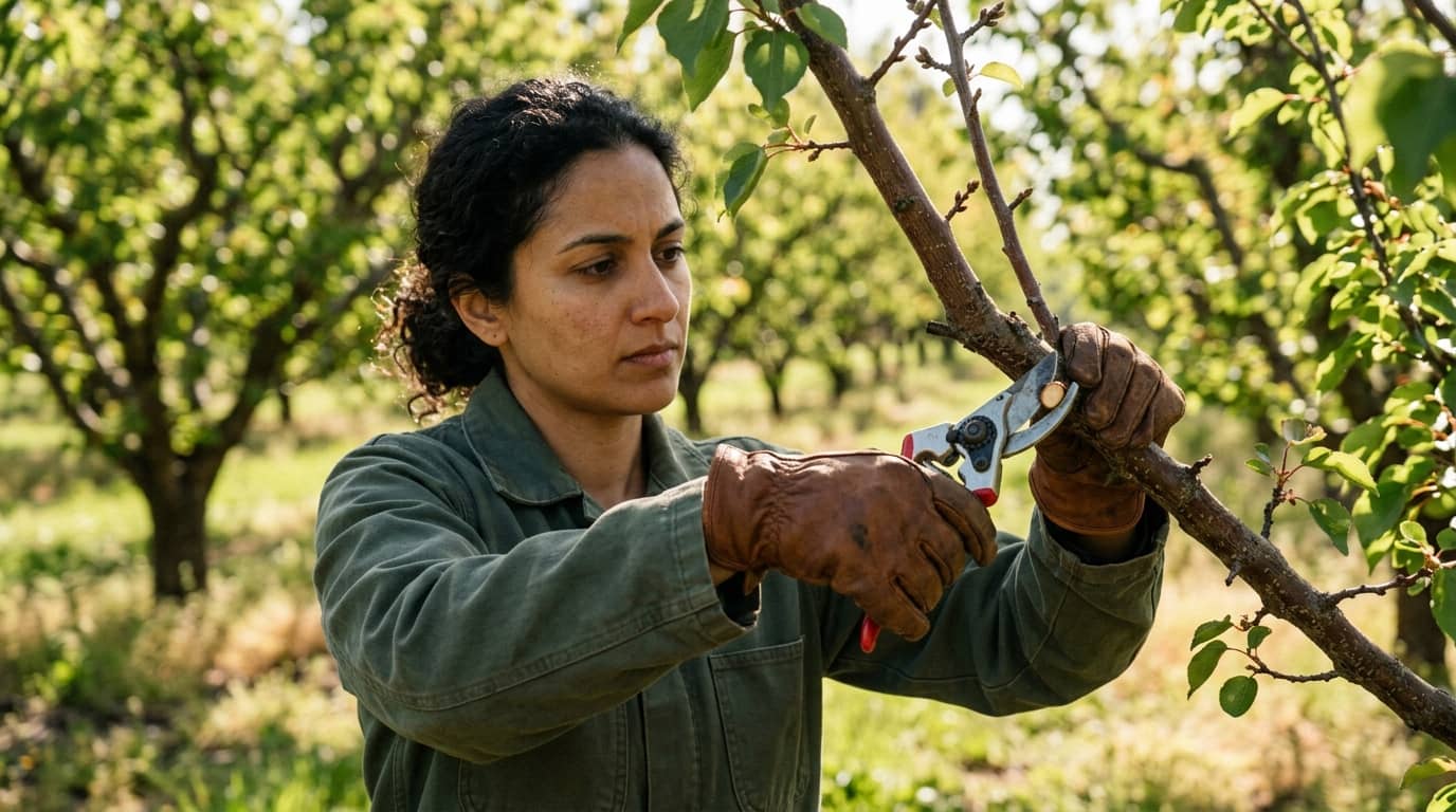 Apricot tree training