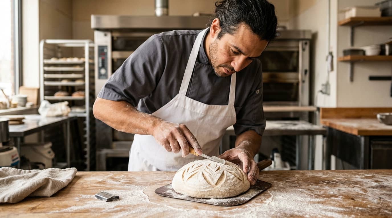 Baker in Gourmet Bakery Course