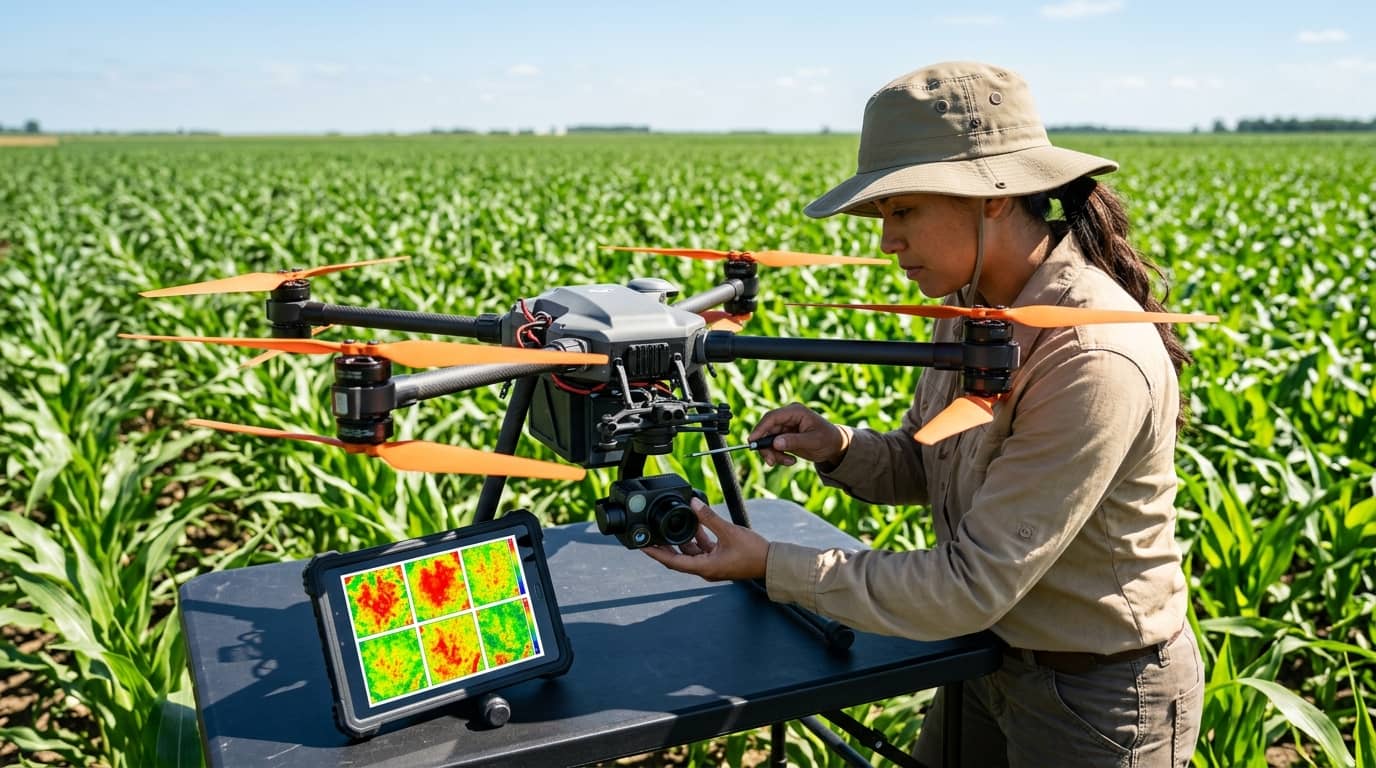 Curso de operación eficiente de drones en agricultura