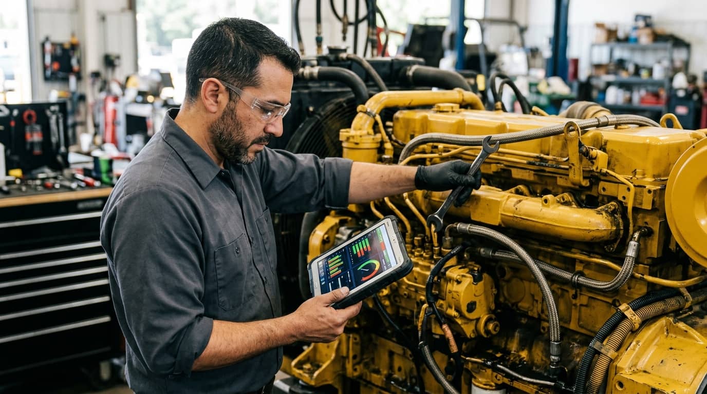 Curso de motores Caterpillar: eficiencia y mantenimiento