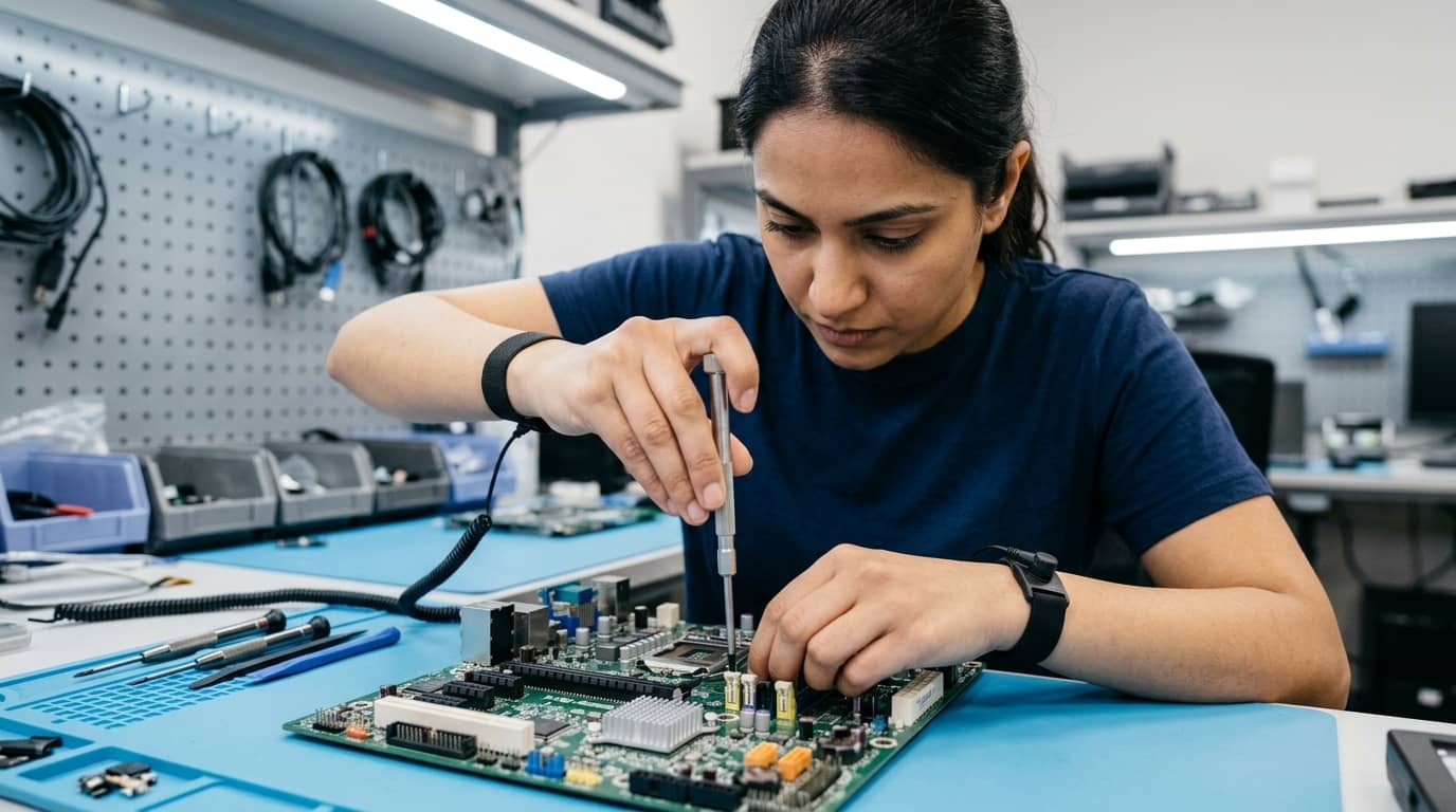 Computer system technician training