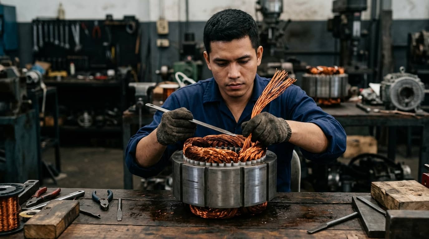 Curso de rebobinado de motores eléctricos