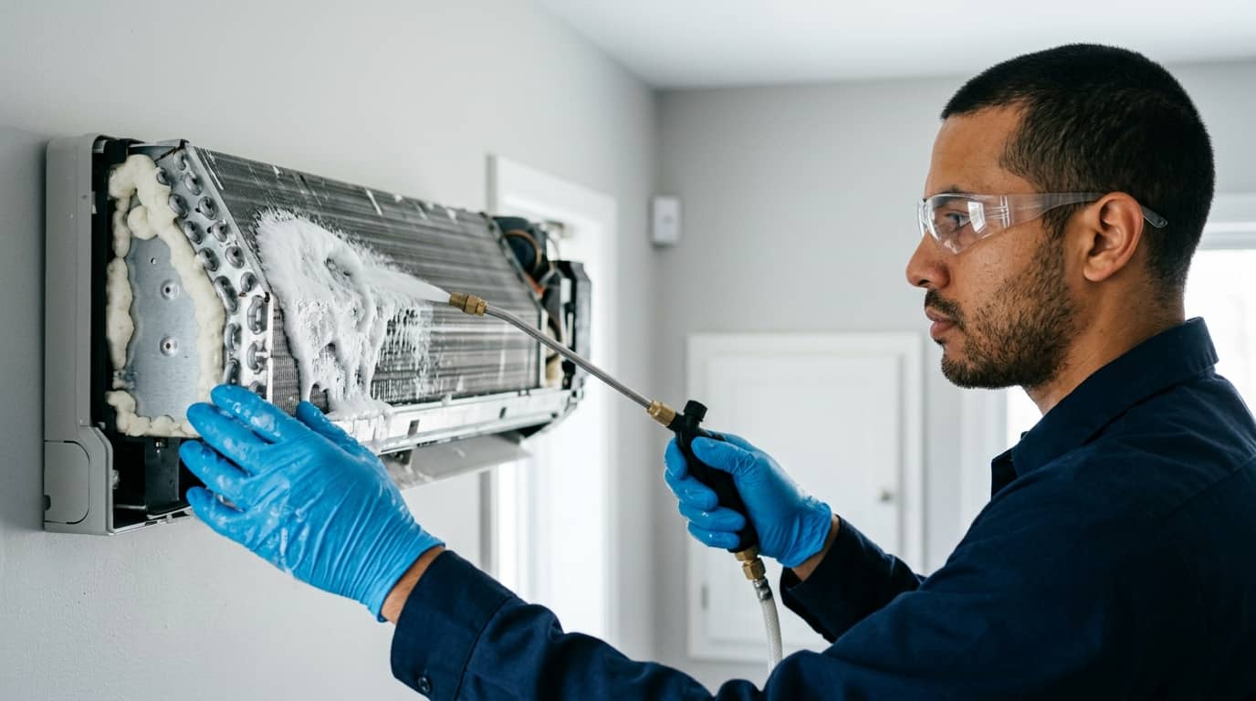 Curso de limpieza de equipos de aire acondicionado