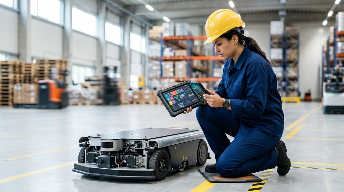 Entrenamiento en Vehículos Guiados Automatizados (fts/agv)