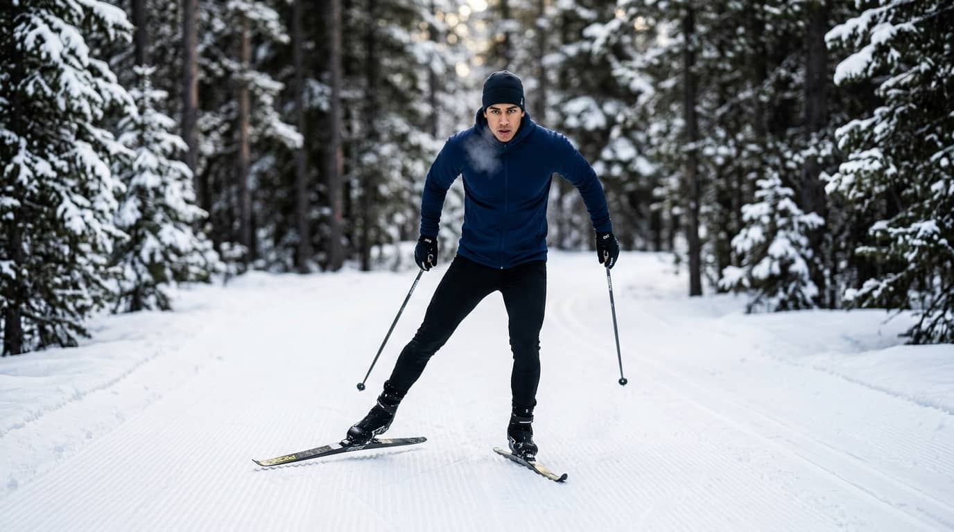 Cross-country skate skiing course