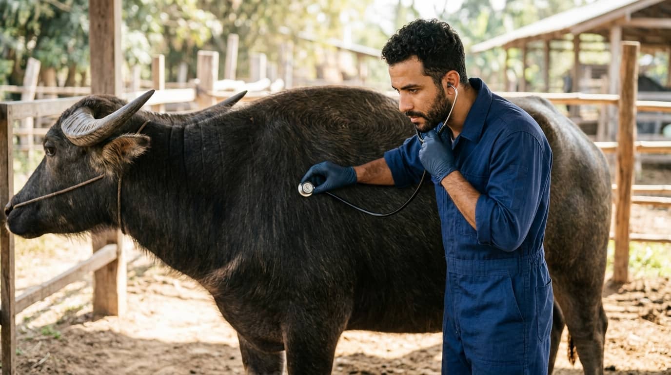 Curso de veterinaria en búfalos