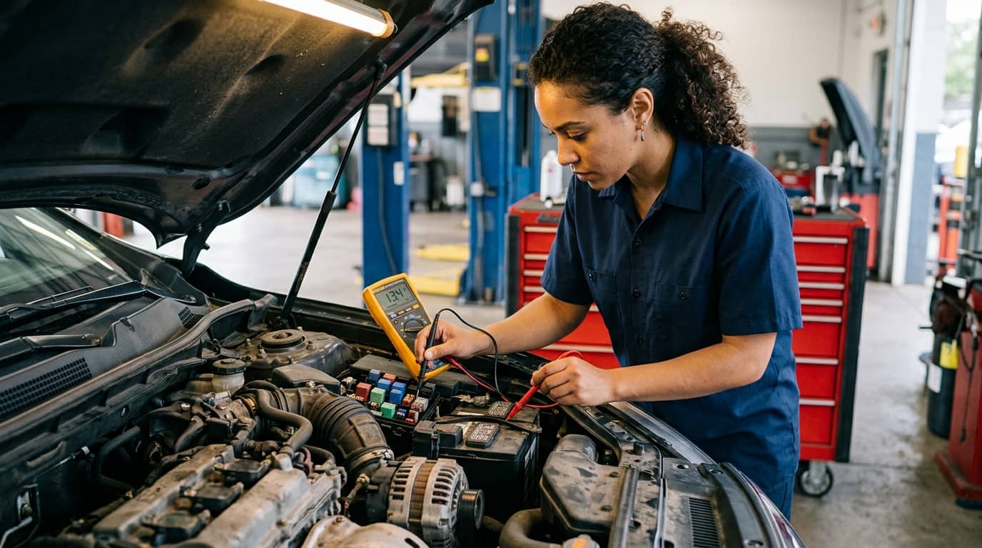 دورة أساسيات ميكانيكا السيارات وأنظمة الكهرباء