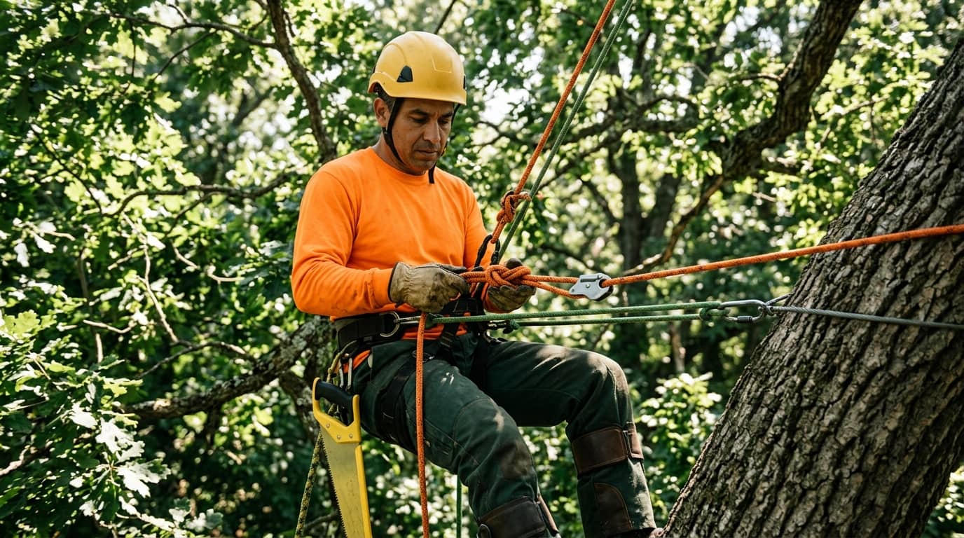 Climbing arborist training