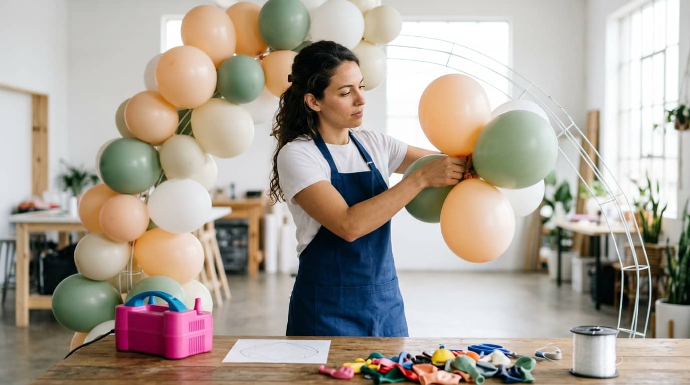 Curso de decoración con globos