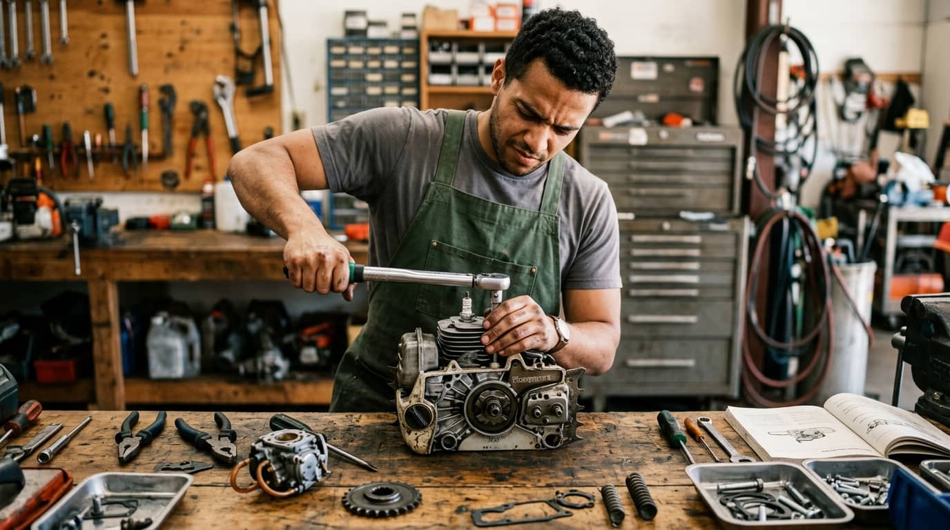 Curso de mecánica de motosierras y desbrozadoras