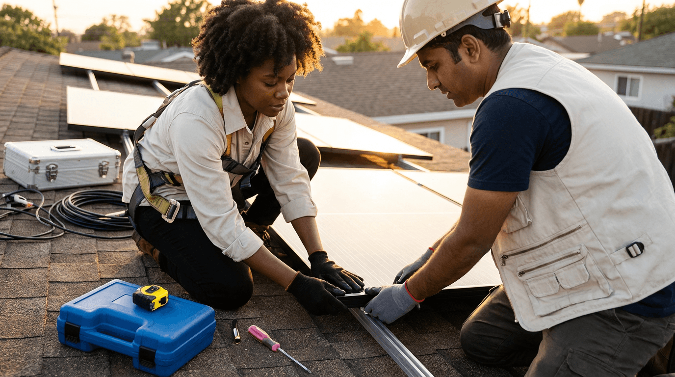Solar Panel Fitting Training