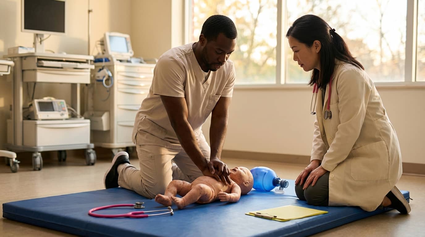 curso de RCP para lactantes