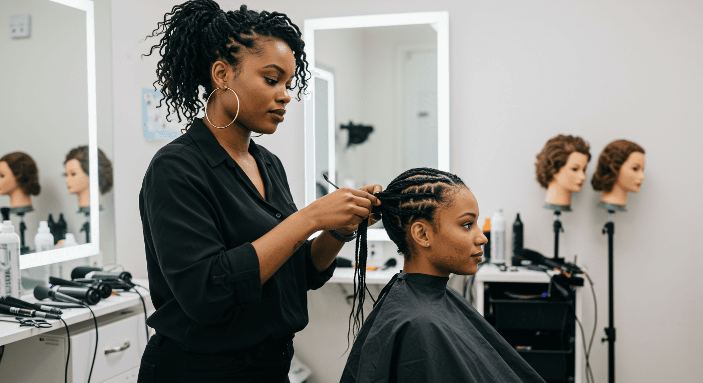 Curso de Técnicas de Tranças, Saúde Capilar e Planejamento de Atendimento