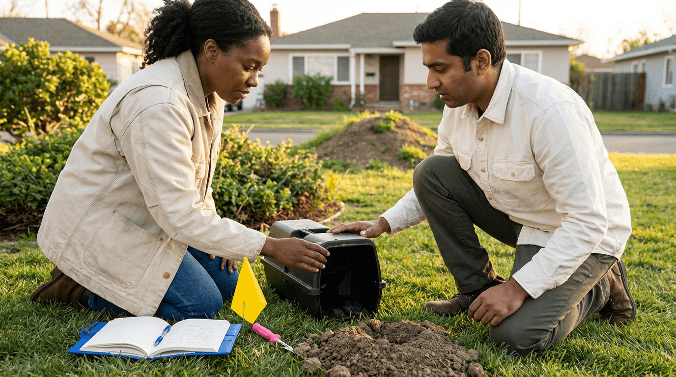두더지 방제 훈련