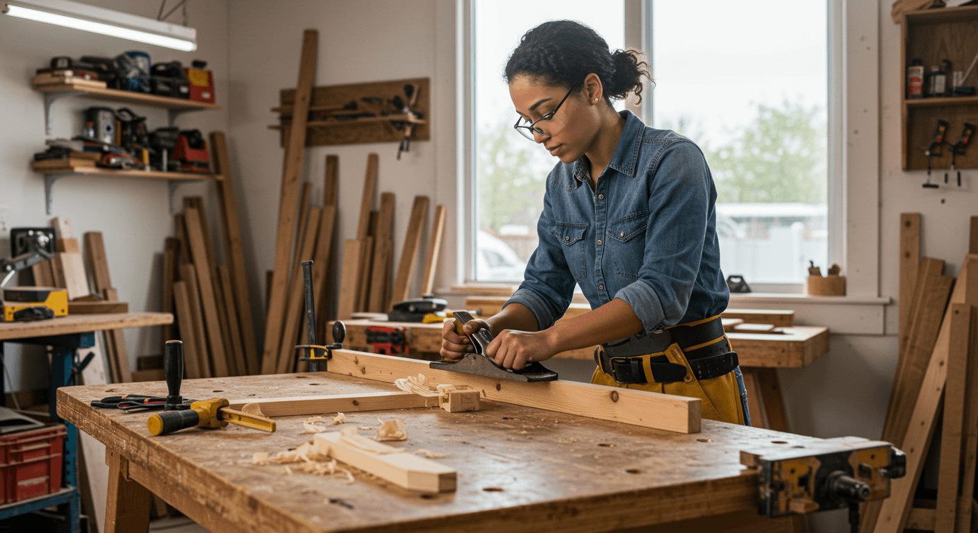Curso de Marcenaria prática para móveis internos: ferramentas, materiais, técnicas de corte e montagem