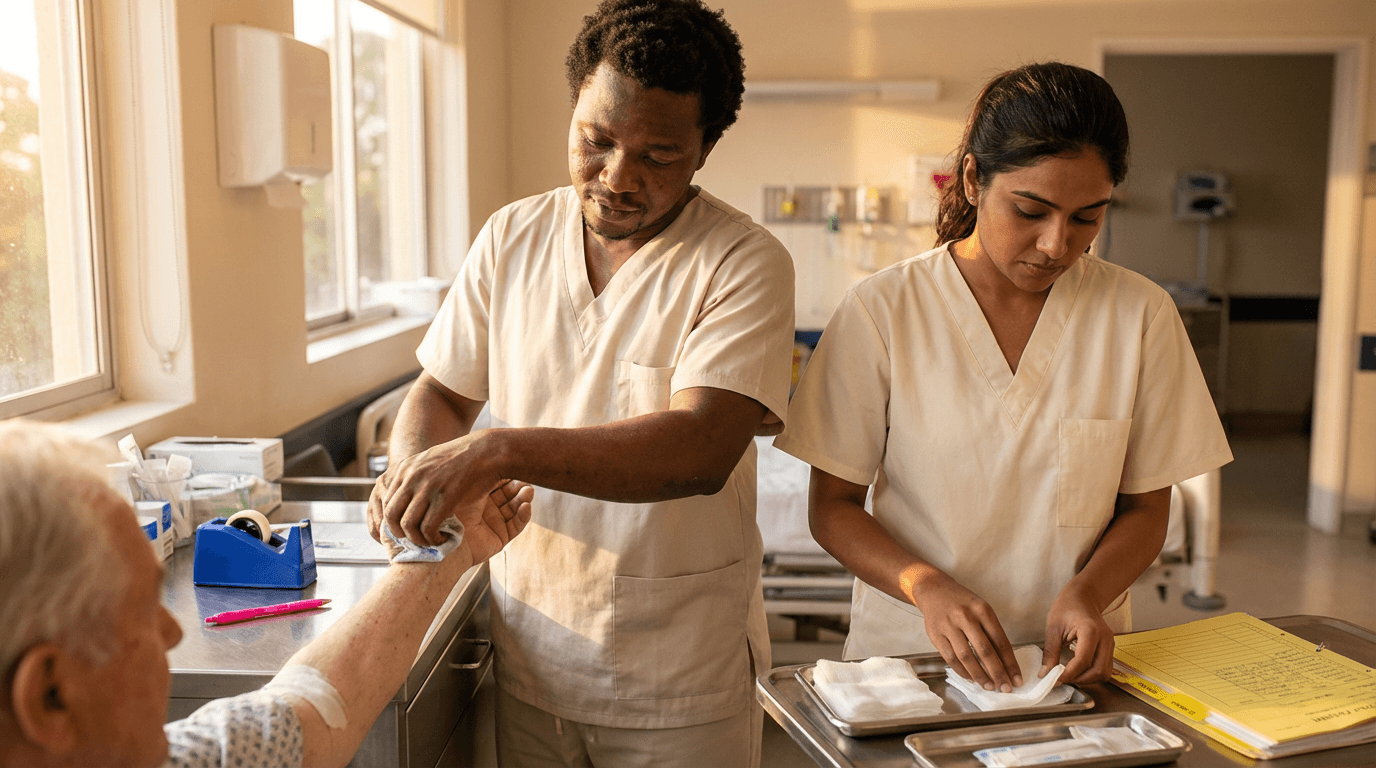 curso de enfermería en heridas y curas