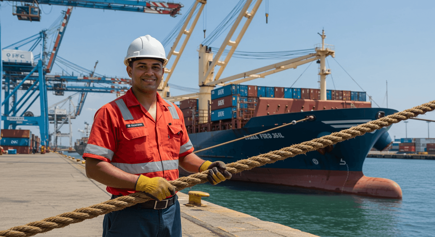 Curso de Amarração e Segurança na Marinha