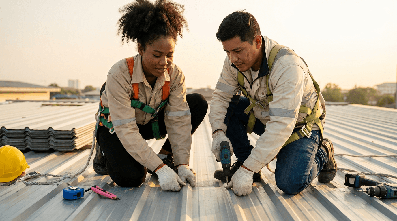 curso de cubiertas de chapa metálica