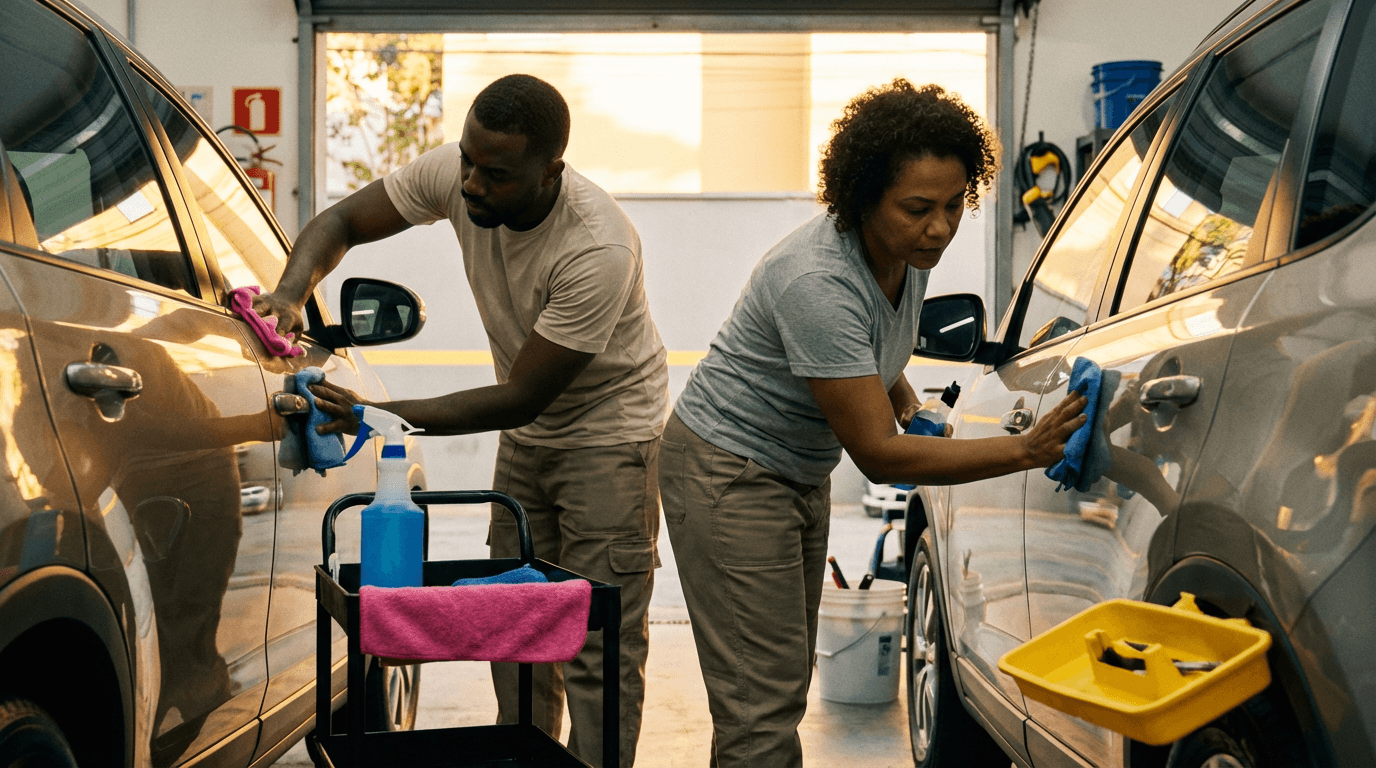 Curso de Lavagem a Seco de Automóveis