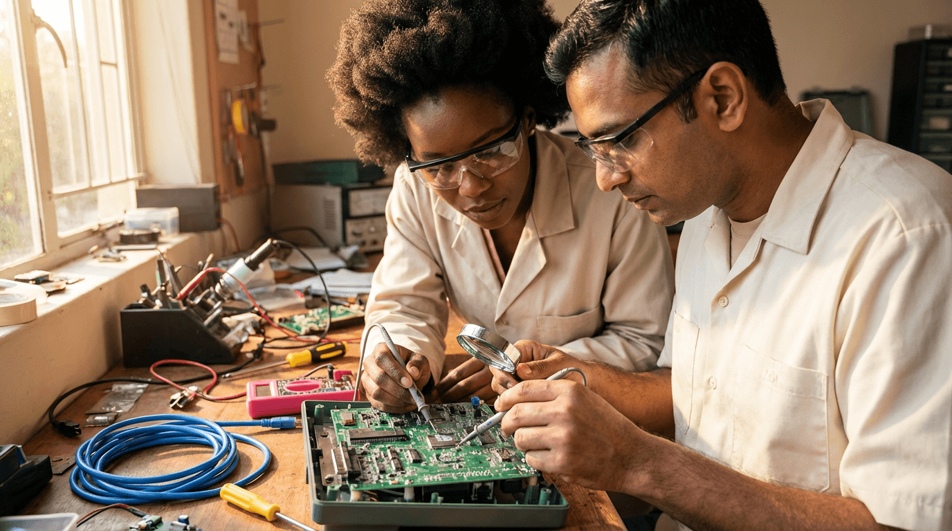 Curso de reparación de placas PCB para equipos de medición