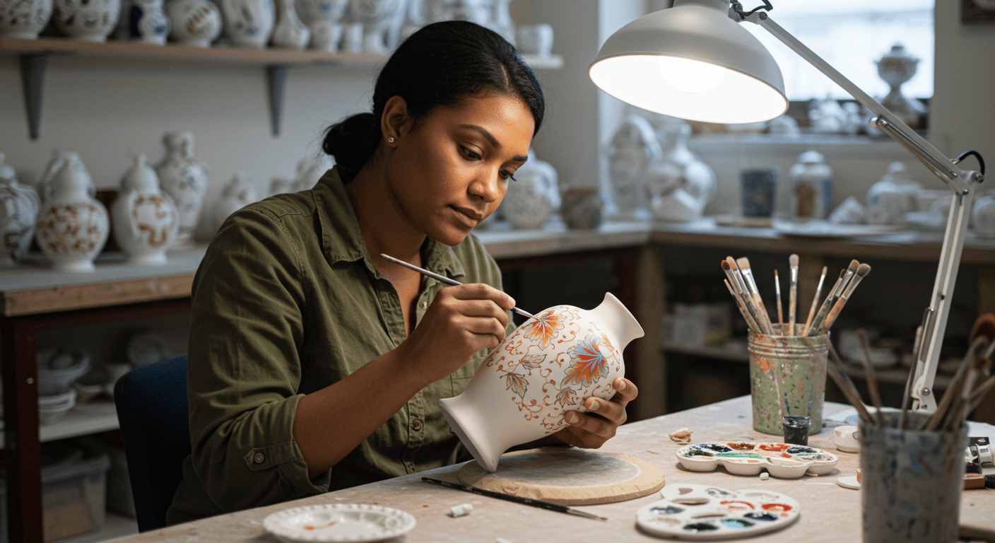Curso de Pintura em Porcelana
