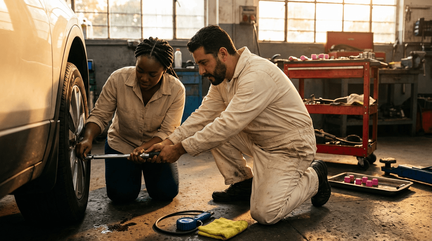 Automotive tire training