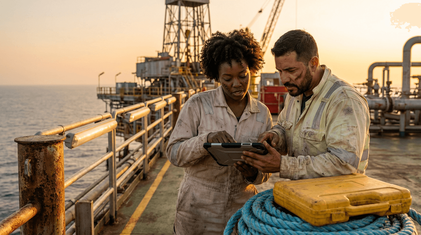 Školení pro pracovníky na offshore ropných platformách