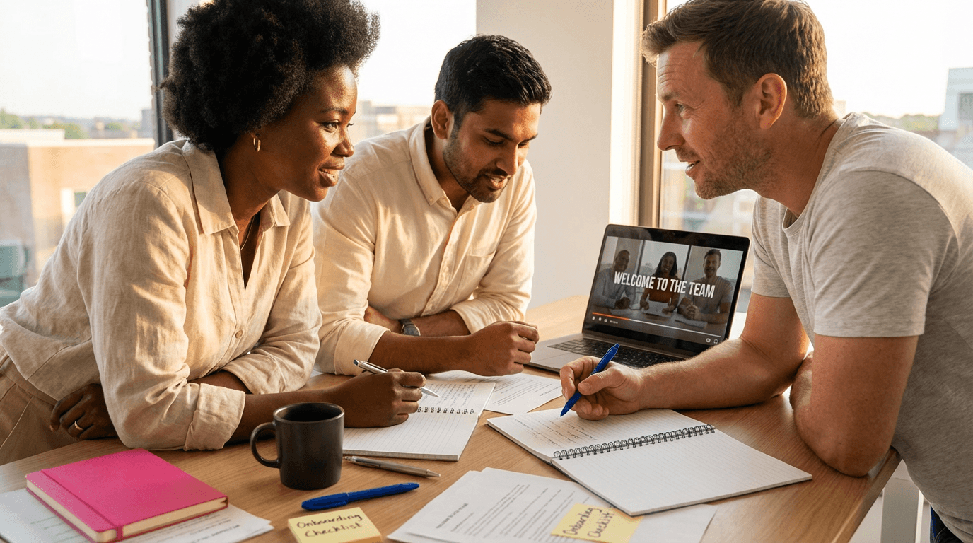 הכשרת וידאו להכנסת עובדים חדשים