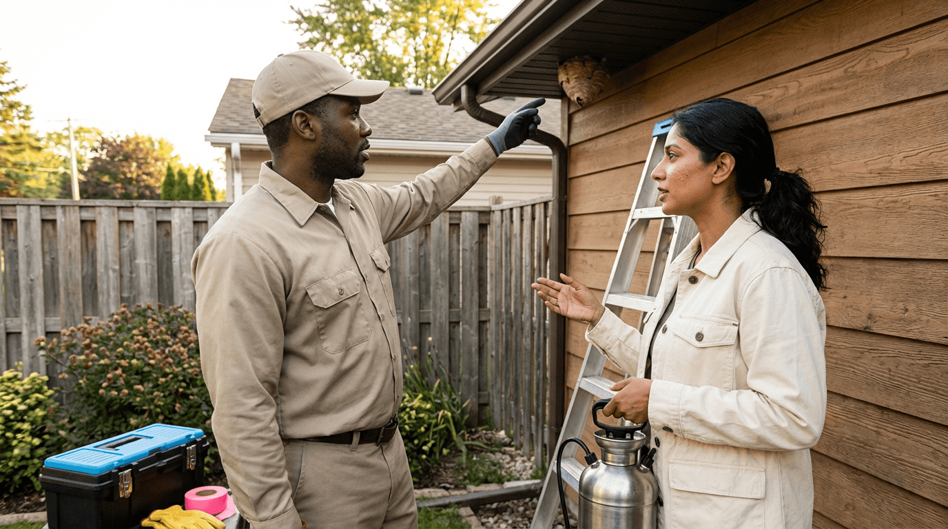 말벌 둥지 제거 훈련