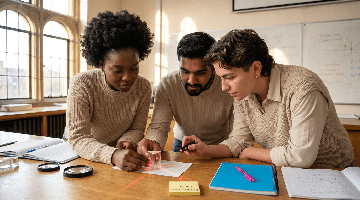 Fényvisszaverődés és törés tanfolyam