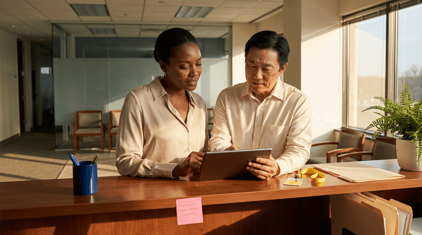 কোম্পানির রিসেপশন প্রশিক্ষণ